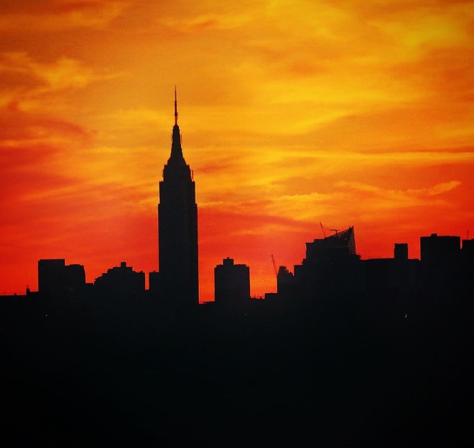 夕阳西下的唯美图片