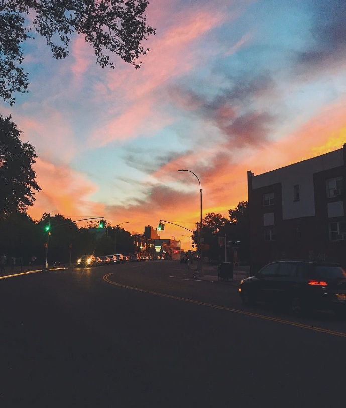 夕阳西下的唯美图片