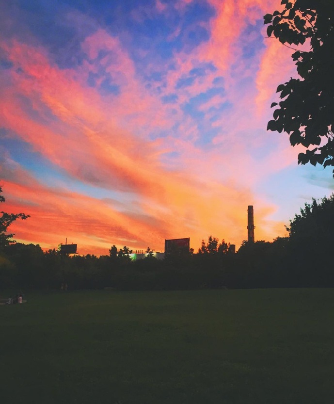 夕阳西下的唯美图片