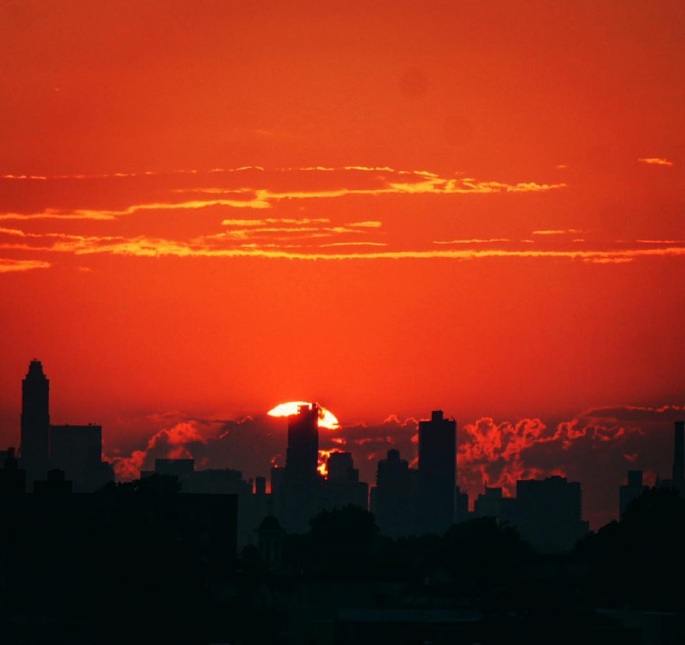 夕阳西下的唯美图片