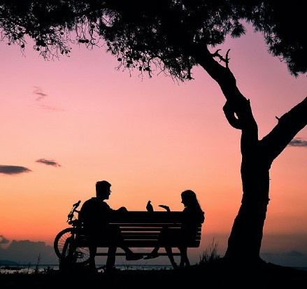 甜蜜温馨浪漫情侣图片 我们白发如雪相视而笑