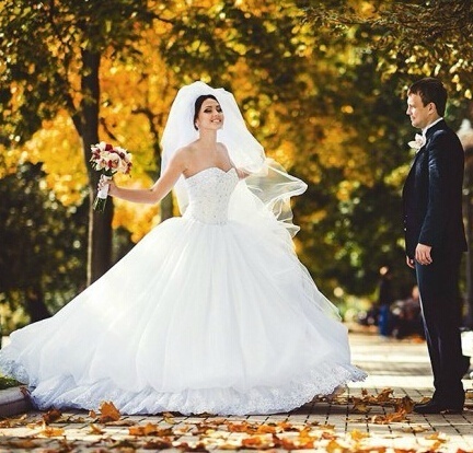 欧美情侣婚纱照图片唯美