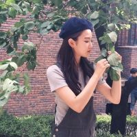 森系小清新女生头像 一天很短开心了就笑