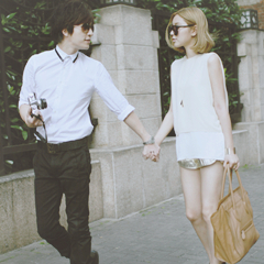 清新文艺的qq情侣头像一对