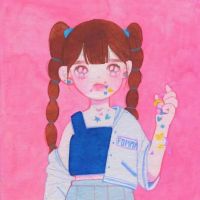 可爱萌女生卡通头像_可爱无敌