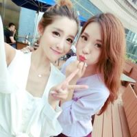 时尚潮流的姐妹头像一对 天塌下来我给你顶着