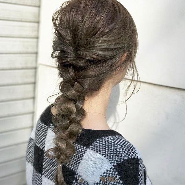 时尚女孩发型编发图片 时尚个性编发图片