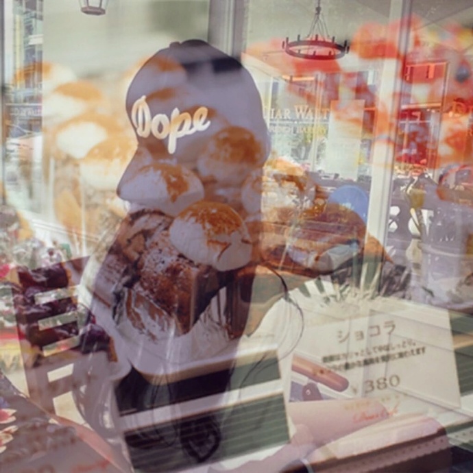 画中画唯美意境女生图片