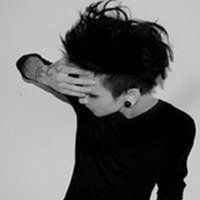 非主流男生头像图片黑白