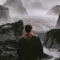 男生背影头像伤感_霸气范的背影