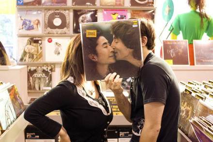 非主流情侣亲吻图片