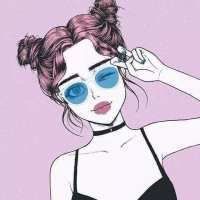 活泼可爱阳光的卡通女生头像