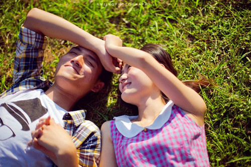 唯美校园情侣非主流图片