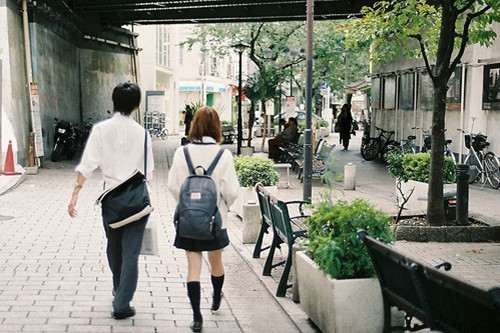 唯美校园情侣非主流图片