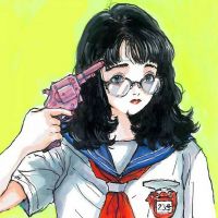 乖巧依人的卡通女生qq头像