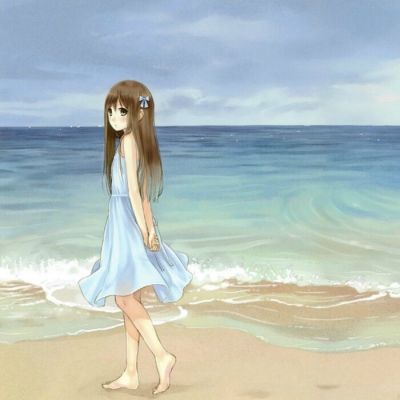 乖巧依人的卡通女生qq头像