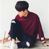 非主流侧脸微信头像男