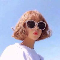 潮流墨镜女生头像
