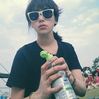 潮流墨镜女生头像