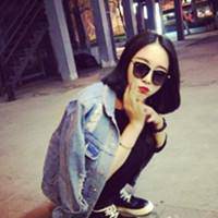潮流墨镜女生头像