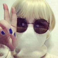 原宿风墨镜女生头像