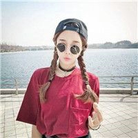 原宿风墨镜女生头像