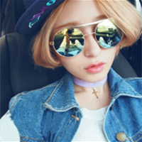 原宿风墨镜女生头像