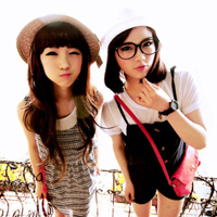 清新可爱的两闺蜜头像