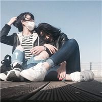 清新可爱的两闺蜜头像