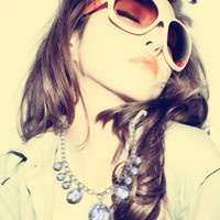 时尚qq非主流墨镜女生头像