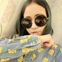 戴墨镜的女生qq头像