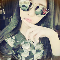 戴墨镜的女生qq头像