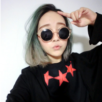 戴墨镜的女生qq头像