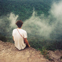 温柔暖男微信背影头像