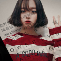 键盘合成女生头像