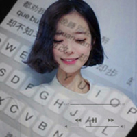 键盘合成女生头像