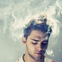 欧美颓废男生抽烟头像