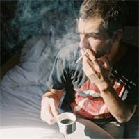 欧美颓废男生抽烟头像