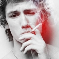 欧美颓废男生抽烟头像