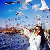 键盘女生带字头像