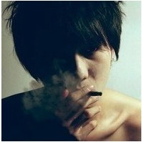 qq男生霸气抽烟头像