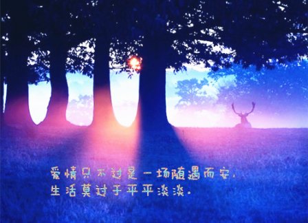 文艺范伤感哲理扣扣签名