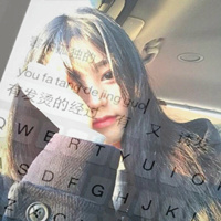 透明键盘女生头像