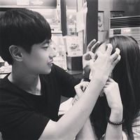 黑白意境情侣头像