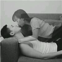 黑白意境情侣头像