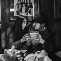 黑白意境情侣头像