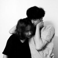 黑白意境情侣头像