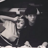 黑白意境情侣头像