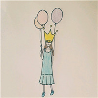 清新手绘女生头像