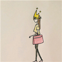 清新手绘女生头像